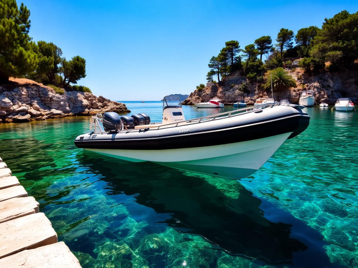 RIB boat for transfers and sea taxi on Lastovo